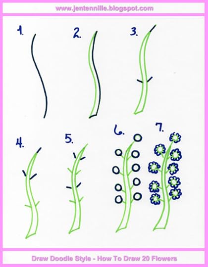 doodle flower free tutorial
