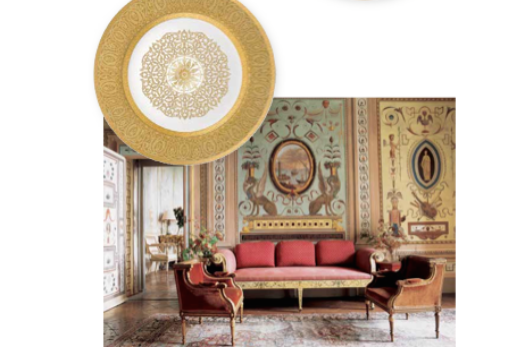 Nest Nest Nest features the Alliage pattern of china.