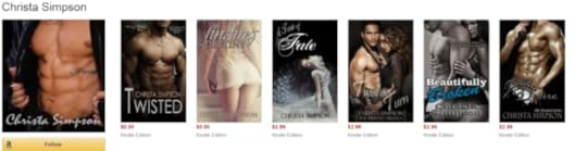 Amazon author central profile for Christa Simpson