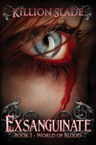 The stunning cover of Killion Slade's Exsanguinate. 