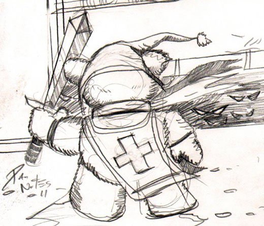 Tristan the Teddy Bear from the Teddy Bear Tales (art by Dan Nokes)