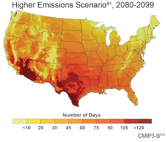 Days above 100°F
