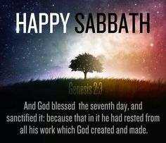 Happy Sabbath