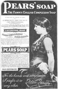 A Female Endorser of Pears' Soap states,