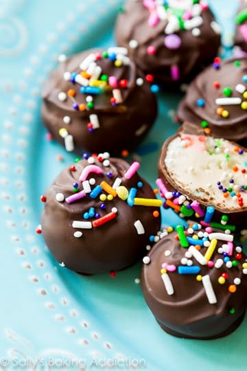 These buttercream candies are like sweet vanilla sprinkle truffles! Grab the simple recipe on sallysbakingaddiction.com