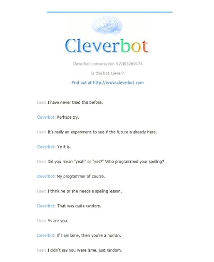 At least I knew I was talking to a bot.