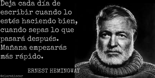 deja de escribir_hemingway