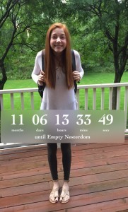 Baby Girl's first day of senior year.