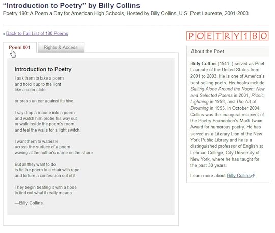 Biographies for poets, as well as a