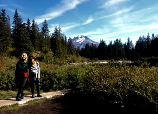 my friend Fran and I on our hike yesterday