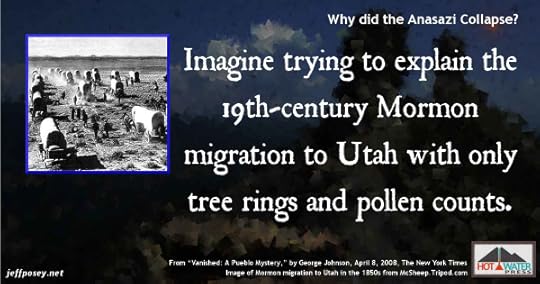 How would tree rings and archaeology account for the Mormon migration to Utah in the 1850s? From “Vanished: A Pueblo Mystery,” by George Johnson, April 8, 2008, The New York Times