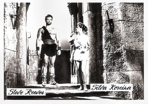 Sylva Koscina and Steve Reeves in Ercole e la regina di Lidia (1959)