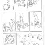 Pencil Preview Of A Long Tall Tail From The Cuddly Defenders Comic: Out Of The Attic 2 (Art by Veronica Smith - Story by Jeana Byrd)