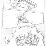 Pencil Preview Of A Long Tall Tail From The Cuddly Defenders Comic: Out Of The Attic 2 (Art by Veronica Smith - Story by Jeana Byrd)