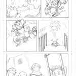 Pencil Preview Of A Long Tall Tail From The Cuddly Defenders Comic: Out Of The Attic 2 (Art by Veronica Smith - Story by Jeana Byrd)