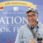 Juan Felipe Herrera makes his official debut as U.S. Poet Laureate during a press conference at the National Book Festival, September 5, 2015. Photo by Shawn Miller.