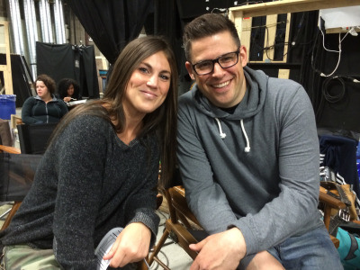 Executive Producer Vanessa Piazza on set with Consulting Producer Ivon Bartok.