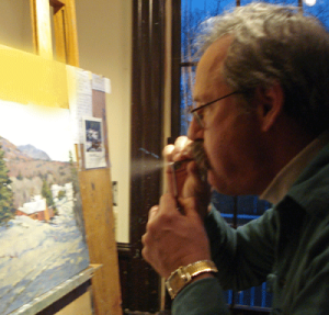 El C atomizer in use