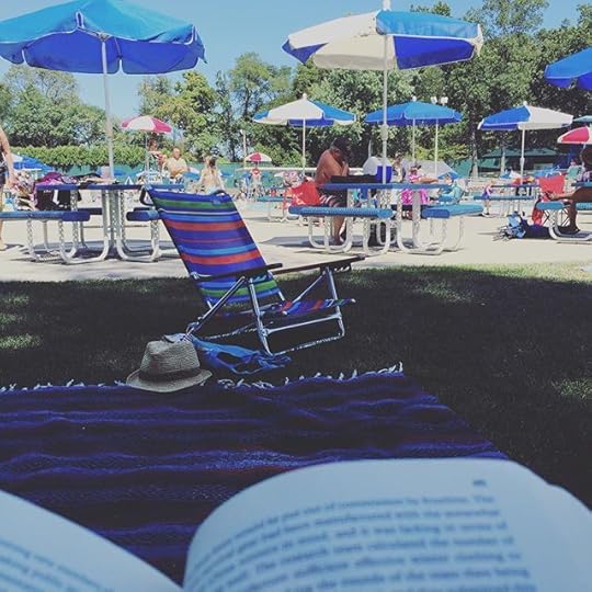 Last day at the pool. Got my book, watermelon, and all day to soak up the sun. #dailyphoto #ig2015 #365days