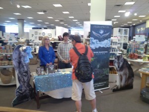 Our first customer of the day at Chapters Square One. Thanks for stopping by and your kind words of support.