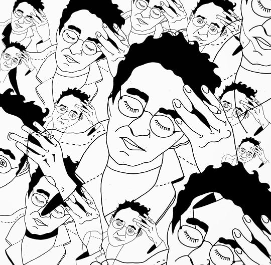 There's supposed to be like 100 superimposed versions of the author's face here.