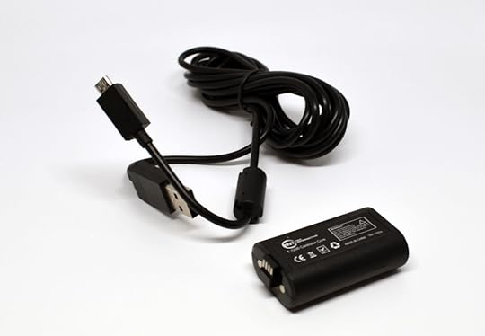 The battery and cable.