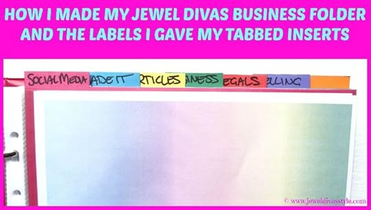 JDS - JEWEL DIVAS BUSINESS FOLDER