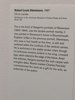 Robert Louis Stevenson painting description