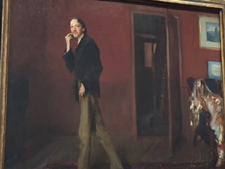 Robert Louis Stevenson and wife painting