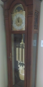 Since my husband's death, it's my job to wind his grandfather clock...a job I seem good at forgetting.