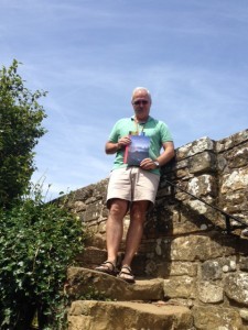 Scott on the ramparts of Battle Abbey