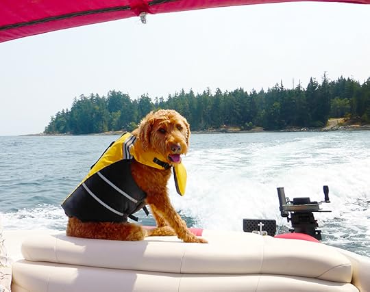 Makita in her life jacket