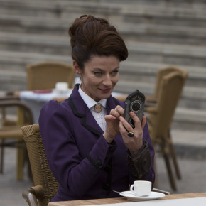 Programme Name: Doctor Who - TX: 19/09/2015 - Episode: The Magician's Apprentice (No. 1) - Picture Shows: ***EARLY RELEASE IMAGE FOR EPISODE ONE*** Missy (MICHELLE GOMEZ) - (C) BBC - Photographer: Jack Barnes