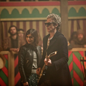WARNING: Embargoed for publication until 00:00:01 on 15/09/2015 - Programme Name: Doctor Who - TX: 19/09/2015 - Episode: The Magician's Apprentice (No. 1) - Picture Shows: Clara (JENNA COLEMAN), Doctor Who (PETER CAPALDI) - (C) BBC - Photographer: Simon Ridgway