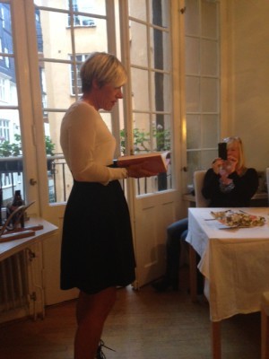 Författaren Anna Laestadius Larsson högläste ur sin bok, den avslutande delen i hennes historiska trilogi