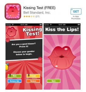 kissing test