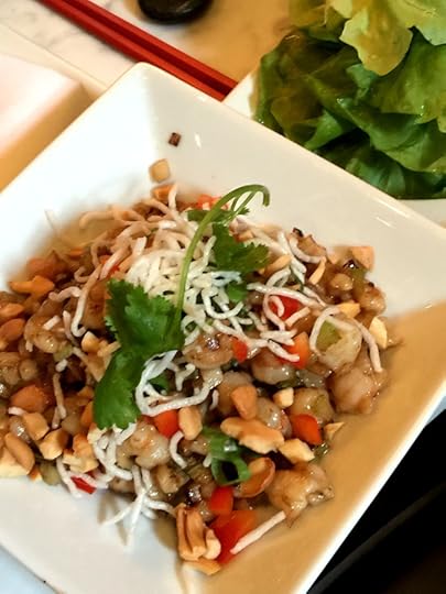 Chicken and Cashew Nuts in Lettuce Wraps