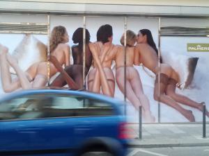 A German ad campaign. Photo by Jeff Buchanan.