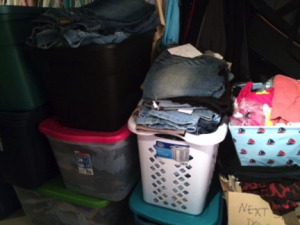 closet mess
