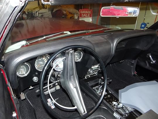 The '69 Mustang's dashboard