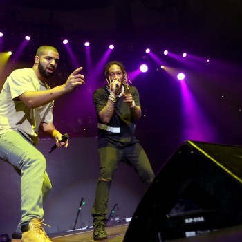 June 20, 2015 -- ATLANTA -- Drake makes a surprise appearance Future at Birthday Bash 20. (Akili-Casundria Ramsess/Special to the AJC)