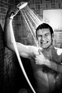 man in cold shower - Google Search: 