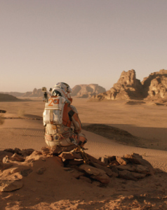 The Martian's Watney, alone on Mars