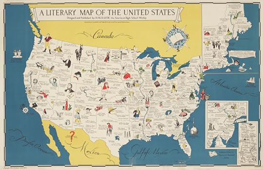 A literary map of the United States, 1940