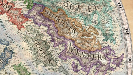 Detail from The Map of Literature by Martin Vargic