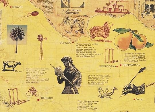 A detail from The Writer's State map, Australia