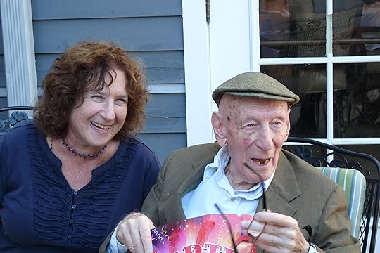 My Daddy and I share a laugh at his 101st birthday party