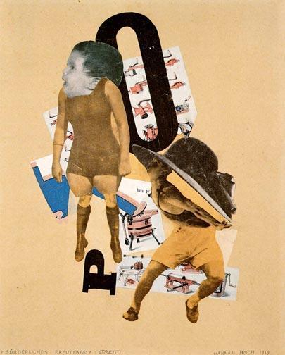 Hannah Hoch, Bourgeois Wedding Couple (1919) 