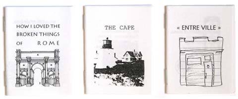 Zine iterations of web-based works by J. R. Carpenter