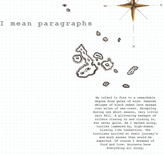 J. R. Carpenter, ...and by islands I mean paragraphs (2013)
